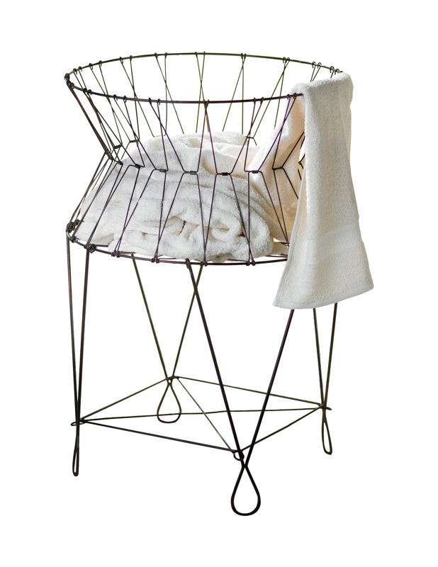 Laurel Foundry Modern Farmhouse Vintage Wire Laundry Hamper & Reviews